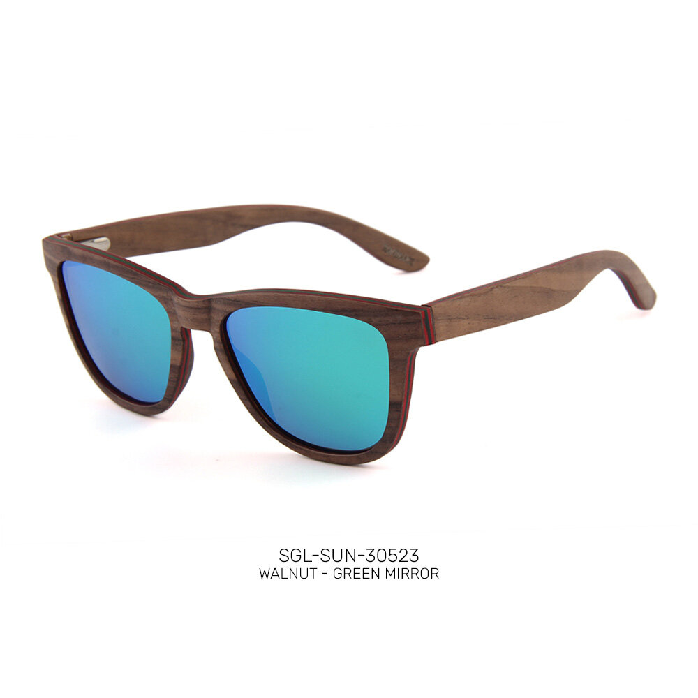 Private label wooden promo sunglasses
