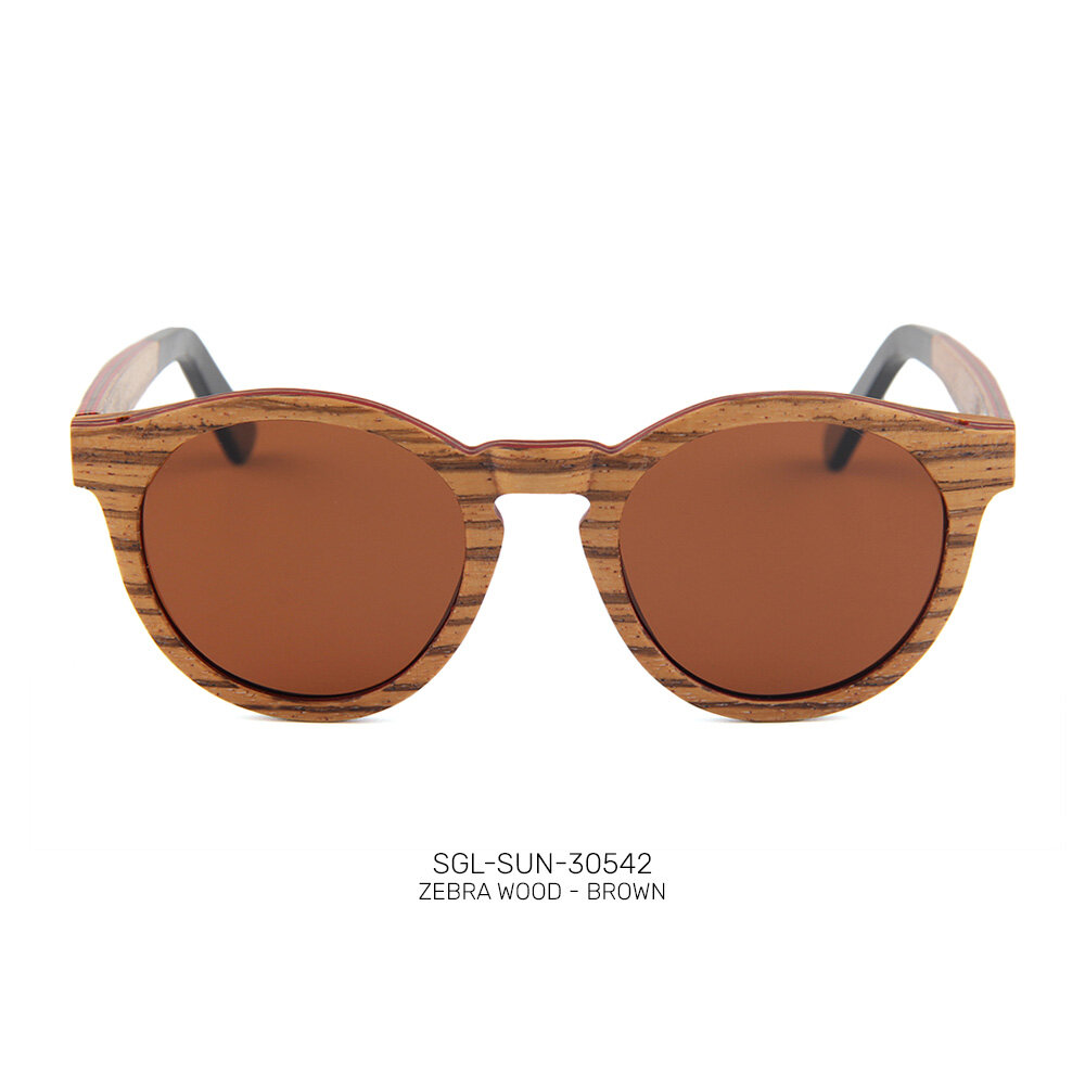 Private label wooden promo sunglasses