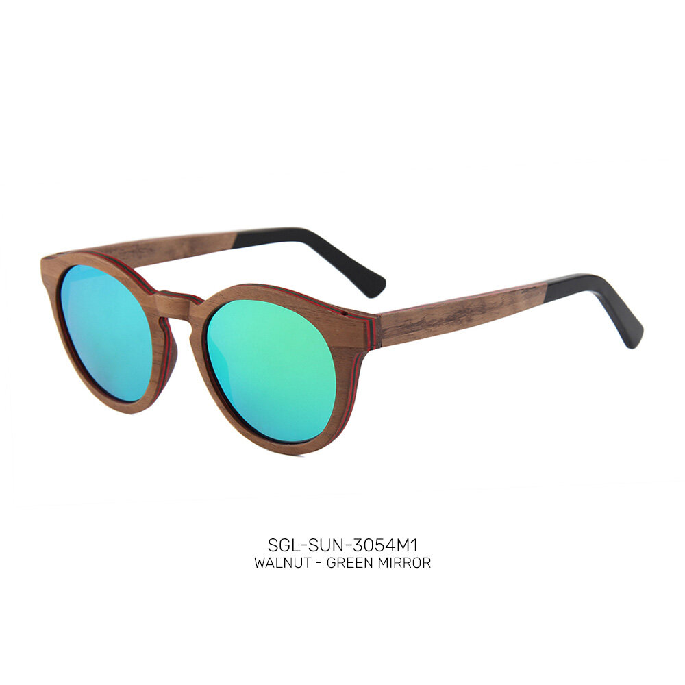 Private label wooden promo sunglasses