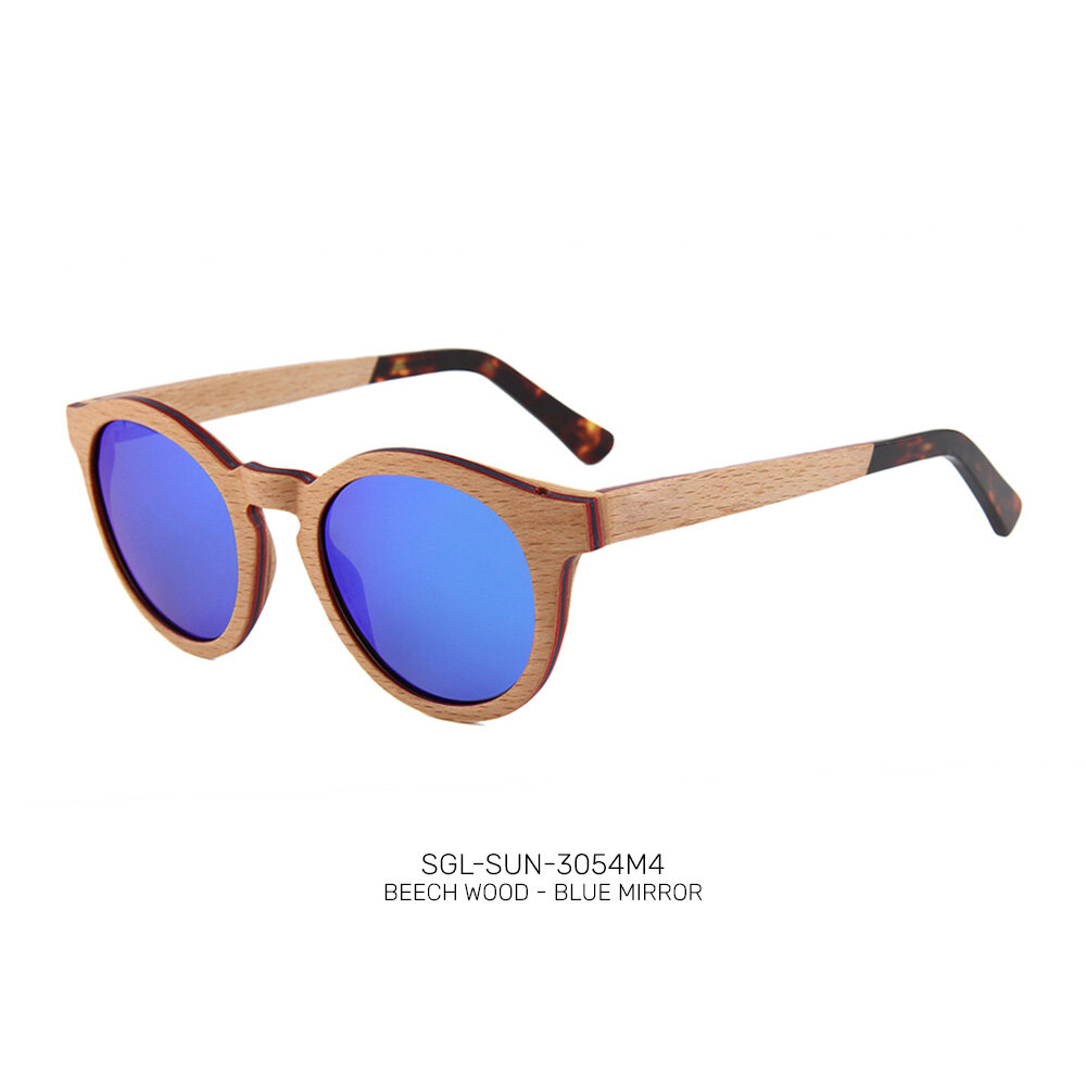 Private label wooden promo sunglasses