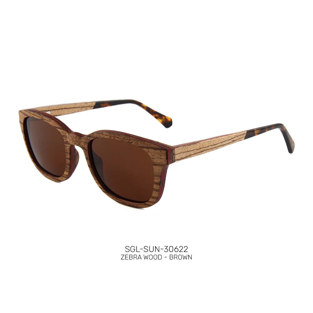 Private label wooden promo sunglasses