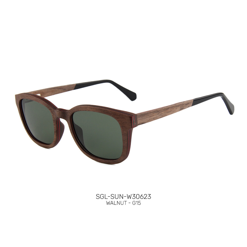 Private label wooden promo sunglasses