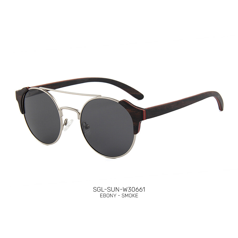 Private label wooden promo sunglasses