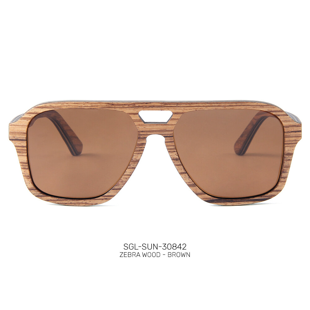 Private label wooden promo sunglasses