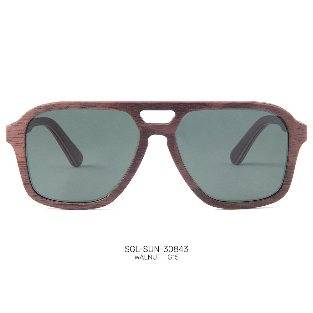 Private label wooden promo sunglasses