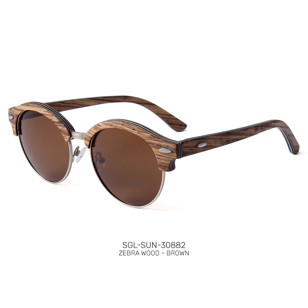 Private label wooden sunglasses