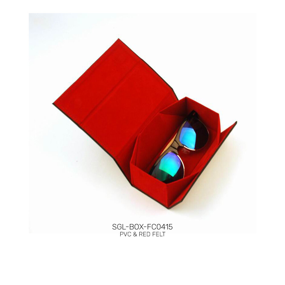 OEM private label PVC &amp; felt promo sunglasses case