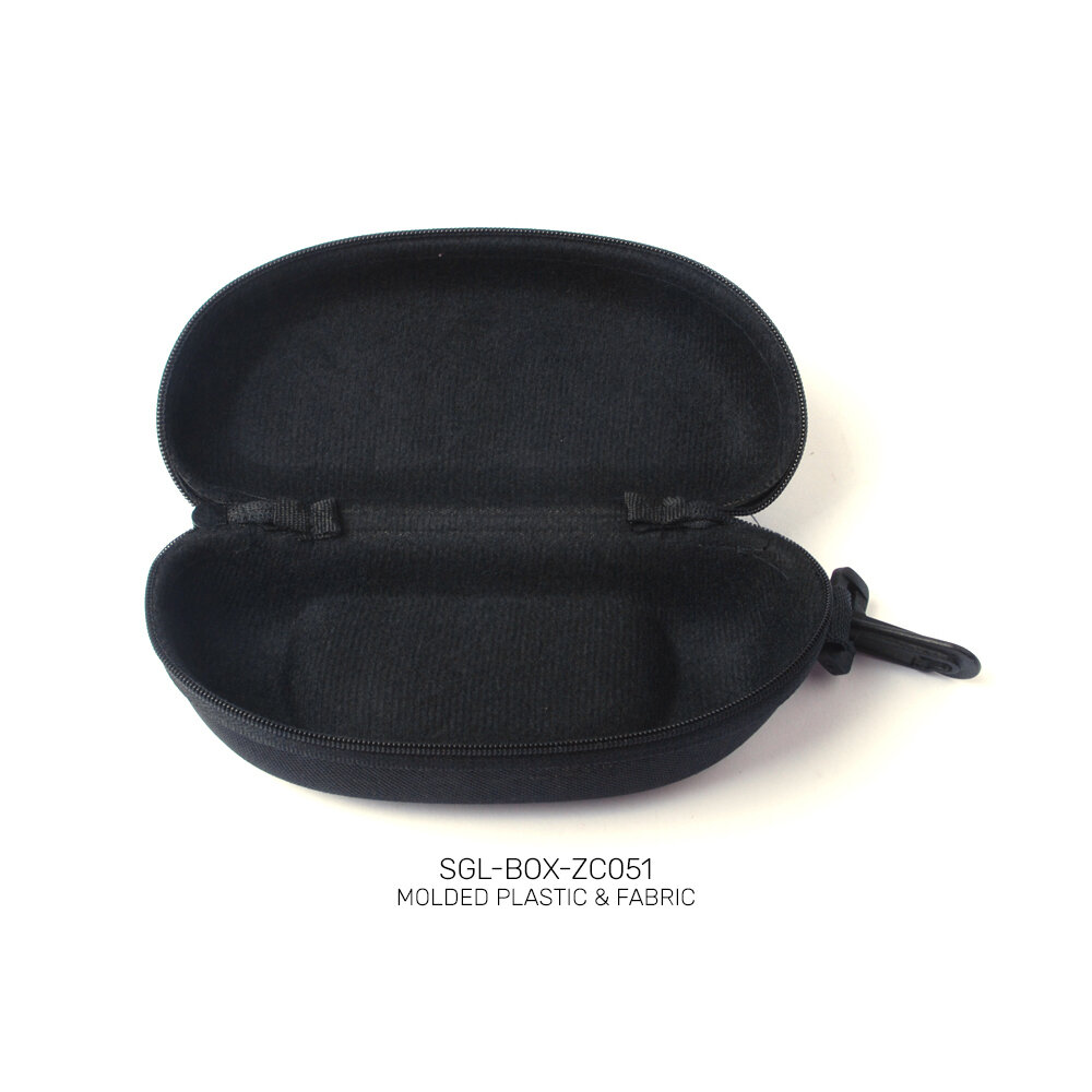 OEM private label plastic & fabric promo sunglasses case