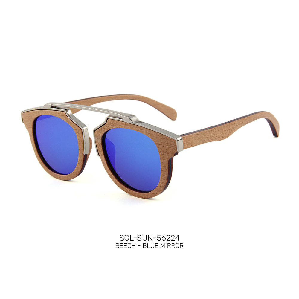 Handmade wooden promo sunglasses