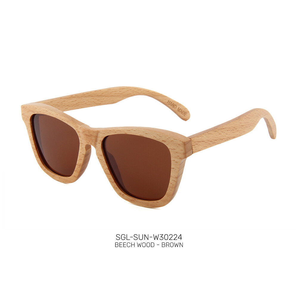 Handmade wooden promo sunglasses