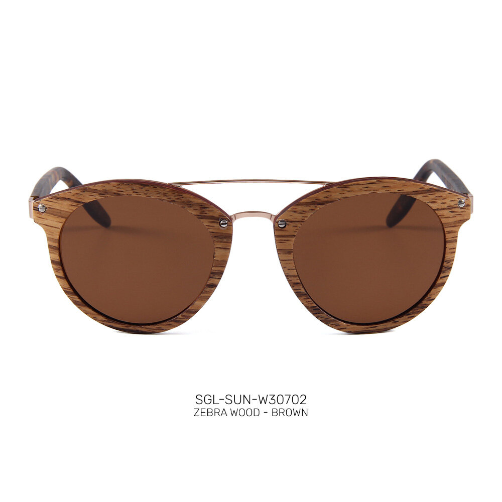 Handmade wooden promo sunglasses