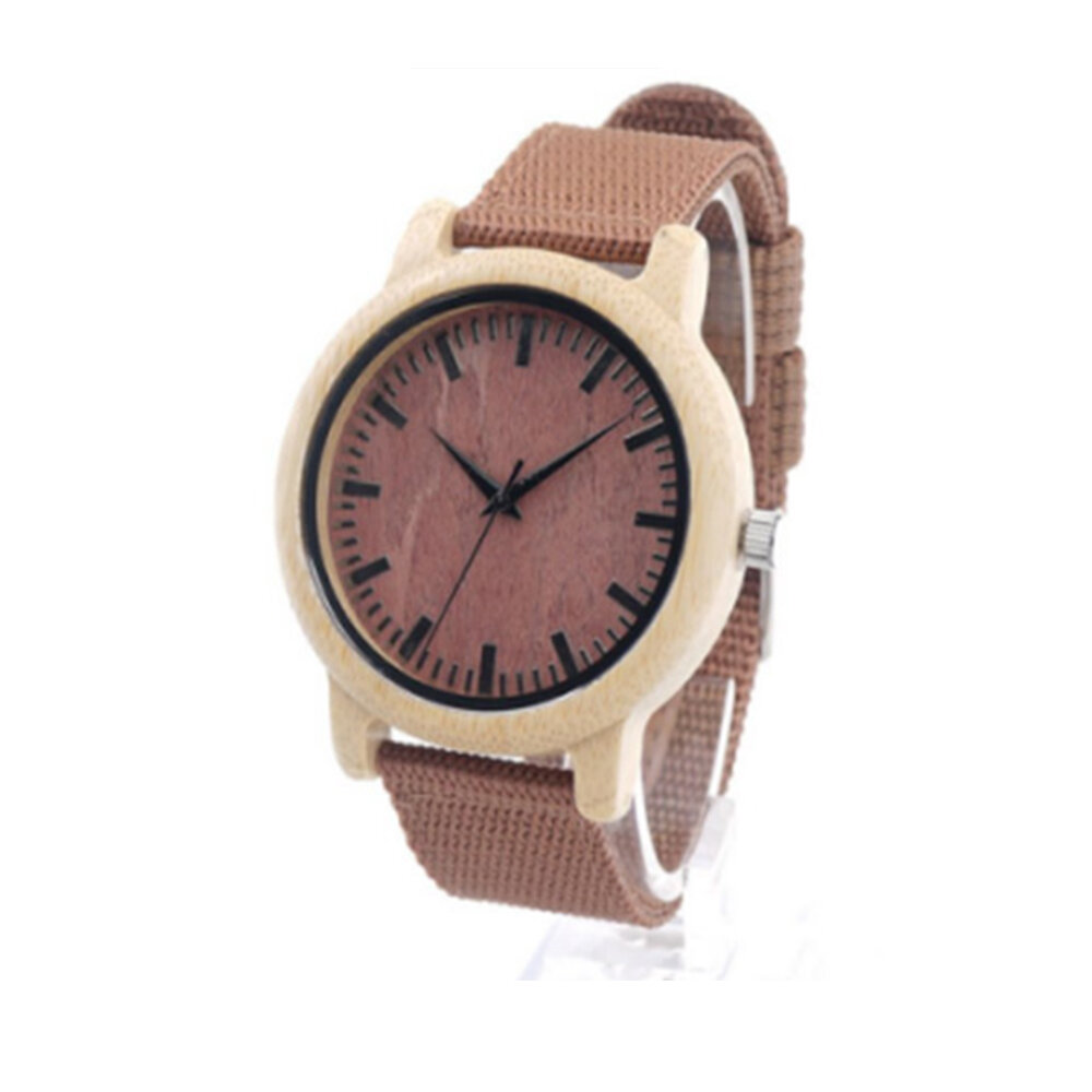 Handmade wooden promo watch
