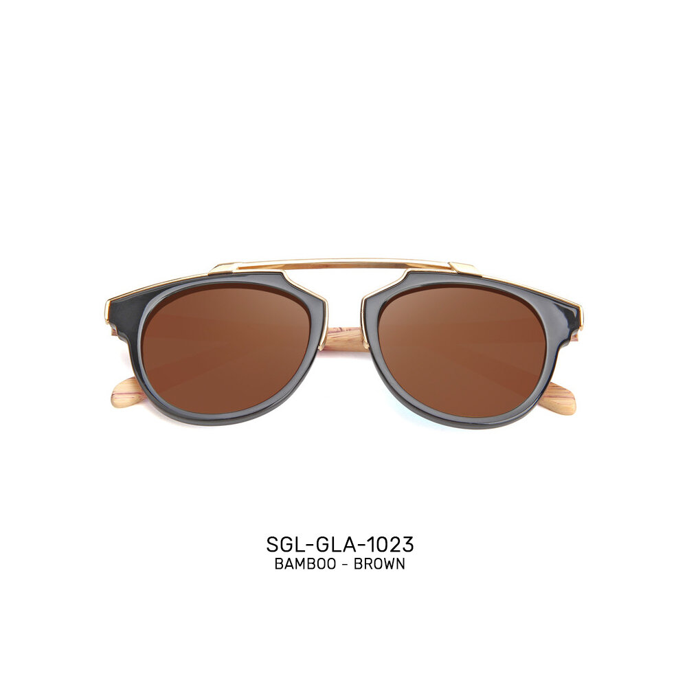 USA Handmade ECO-friendly bamboo promo sunglasses