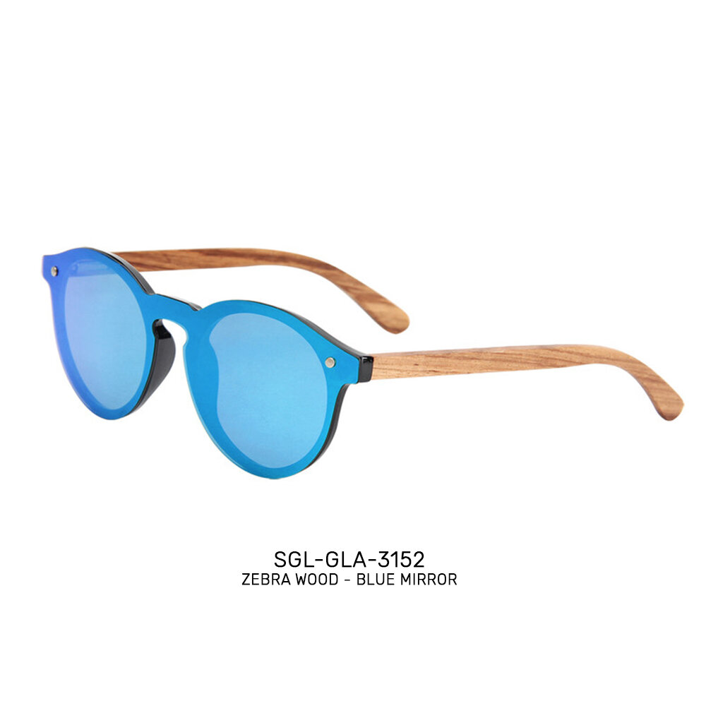 Private label handmade wooden promo sunglasses