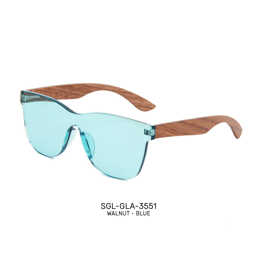 Private label handmade wooden promo sunglasses