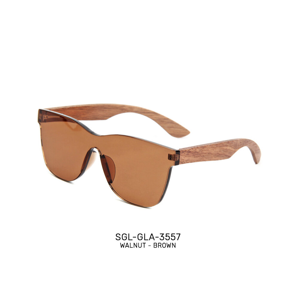 Private label handmade wooden promo sunglasses