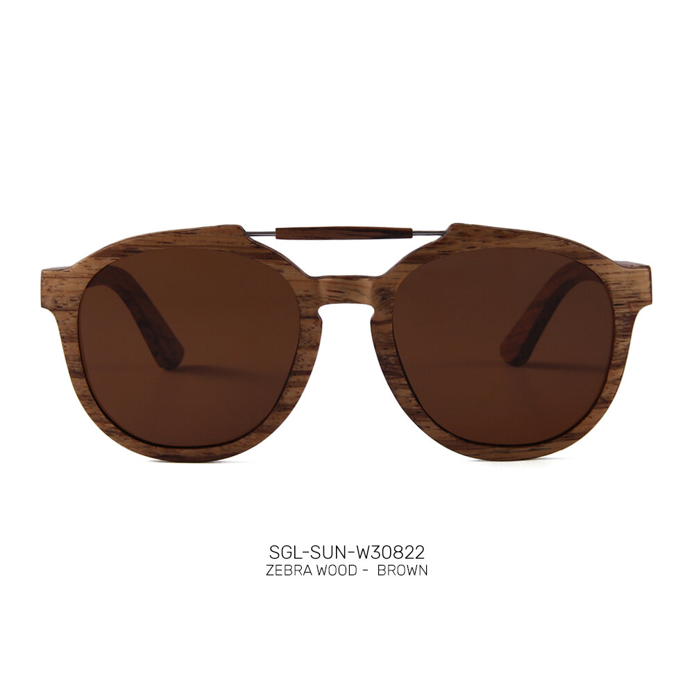 Private Label handmade wooden promo sunglasses