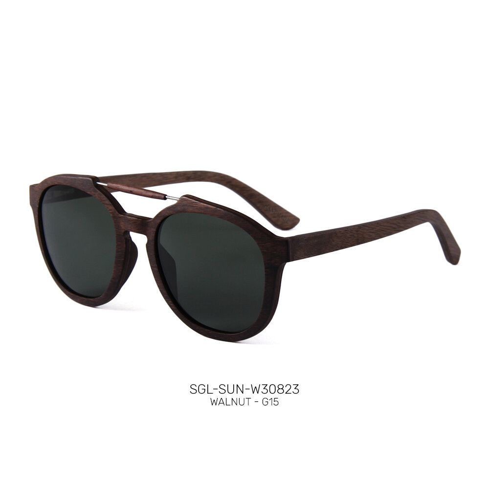 Private Label handmade wooden promo sunglasses