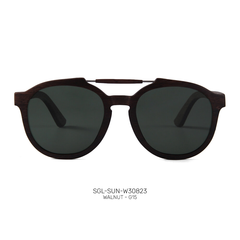 Private Label handmade wooden promo sunglasses