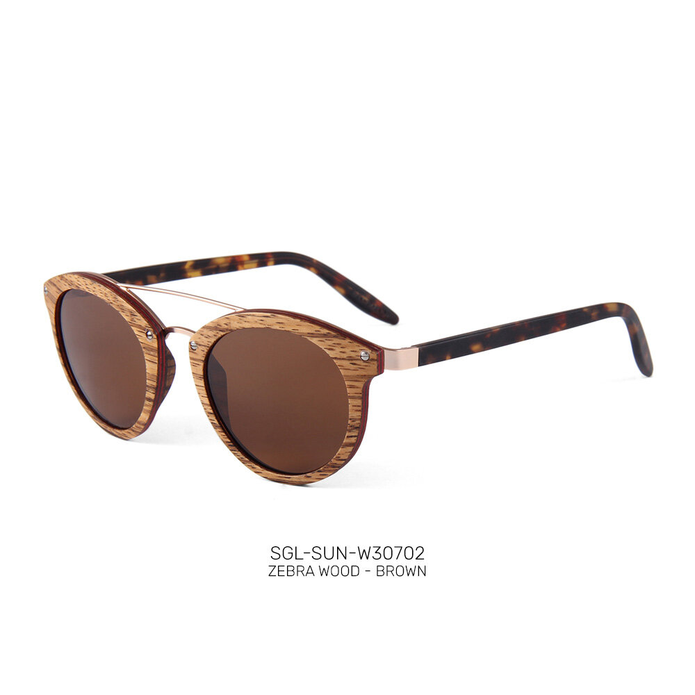 Private Label handmade wooden promo sunglasses