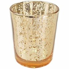 Gold Votives with Candles