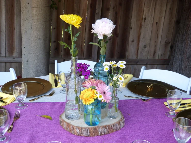 Wooden Round Center Pieces
