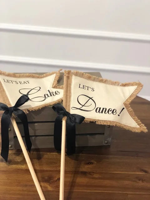 Burlap Flags