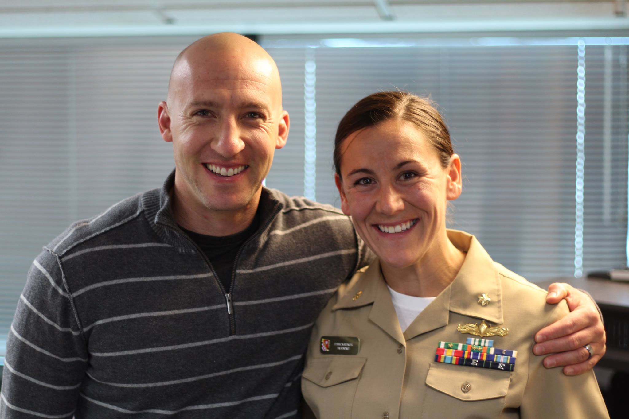 A happy photo of me pinning on LCDR (0-4) just months before separating from the Navy