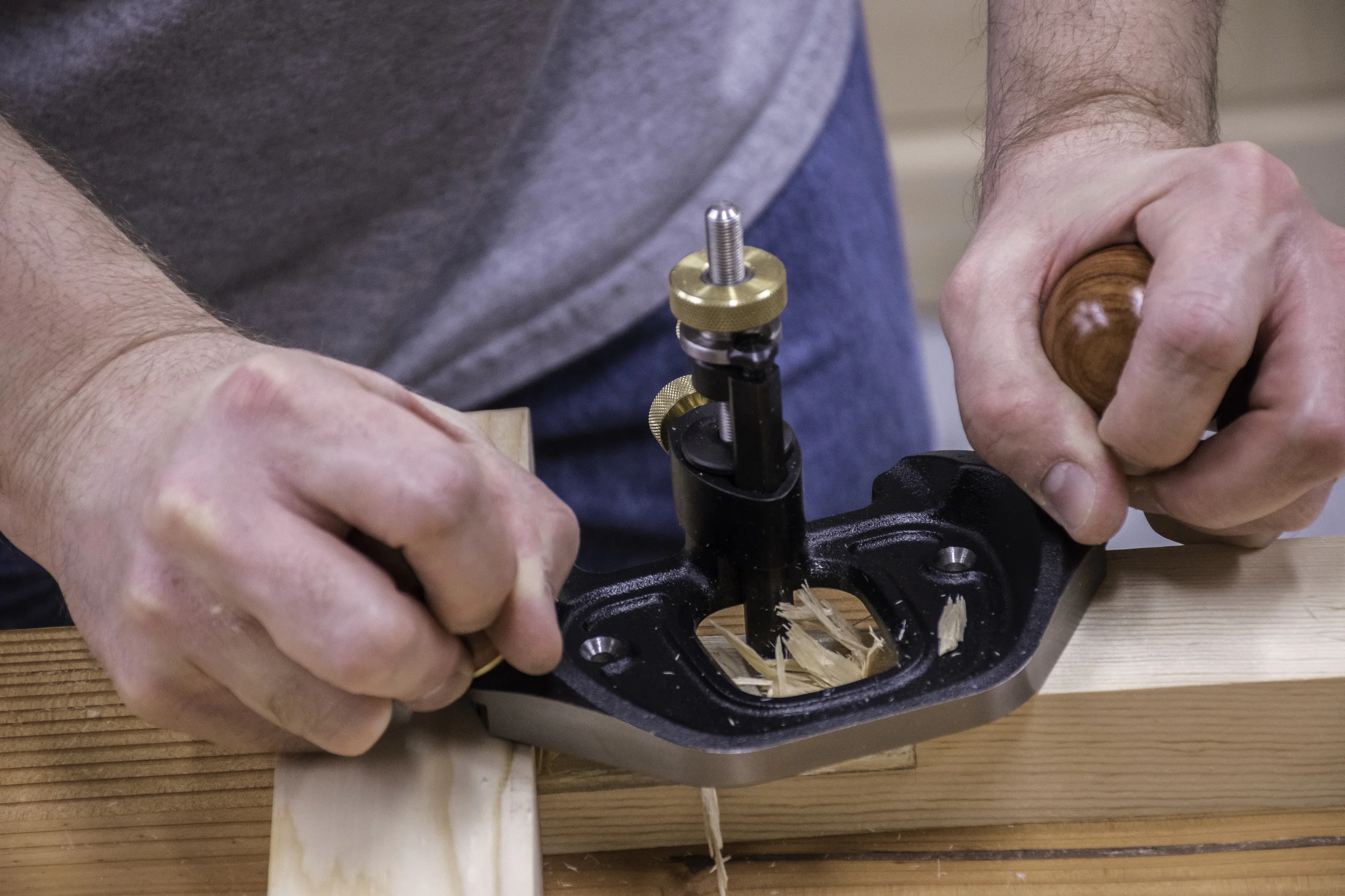 The router plane made everything flat and consistent.