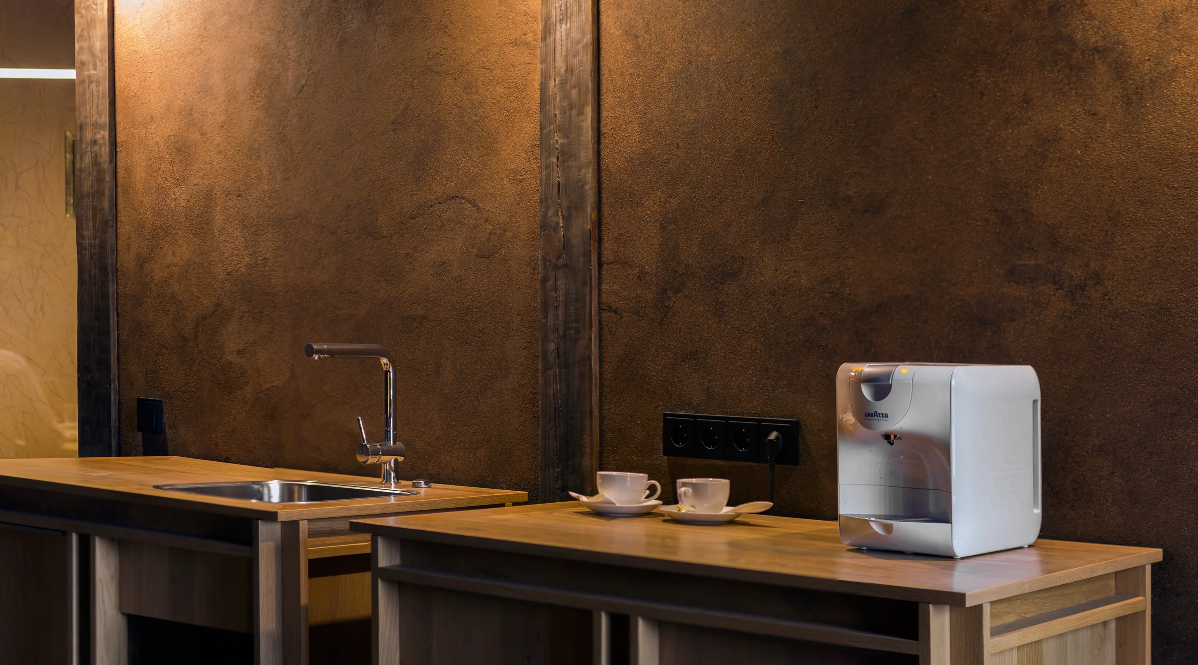 Peat Plastered Wall