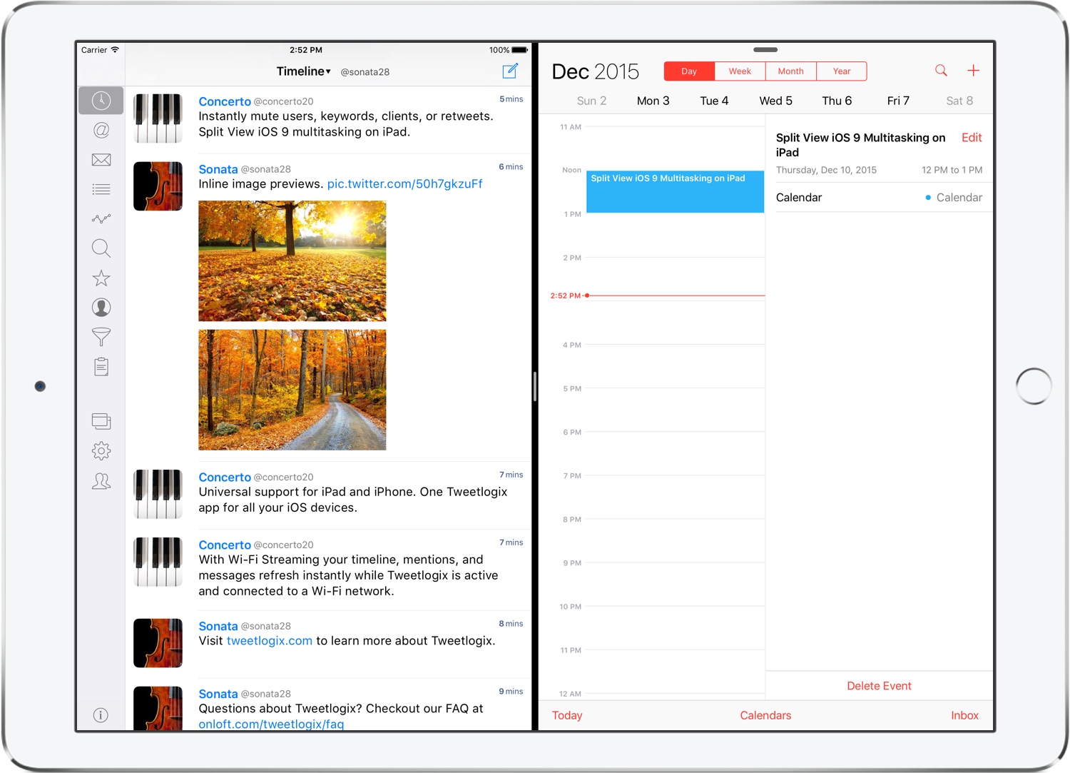 Split View Multitasking on iPad Pro