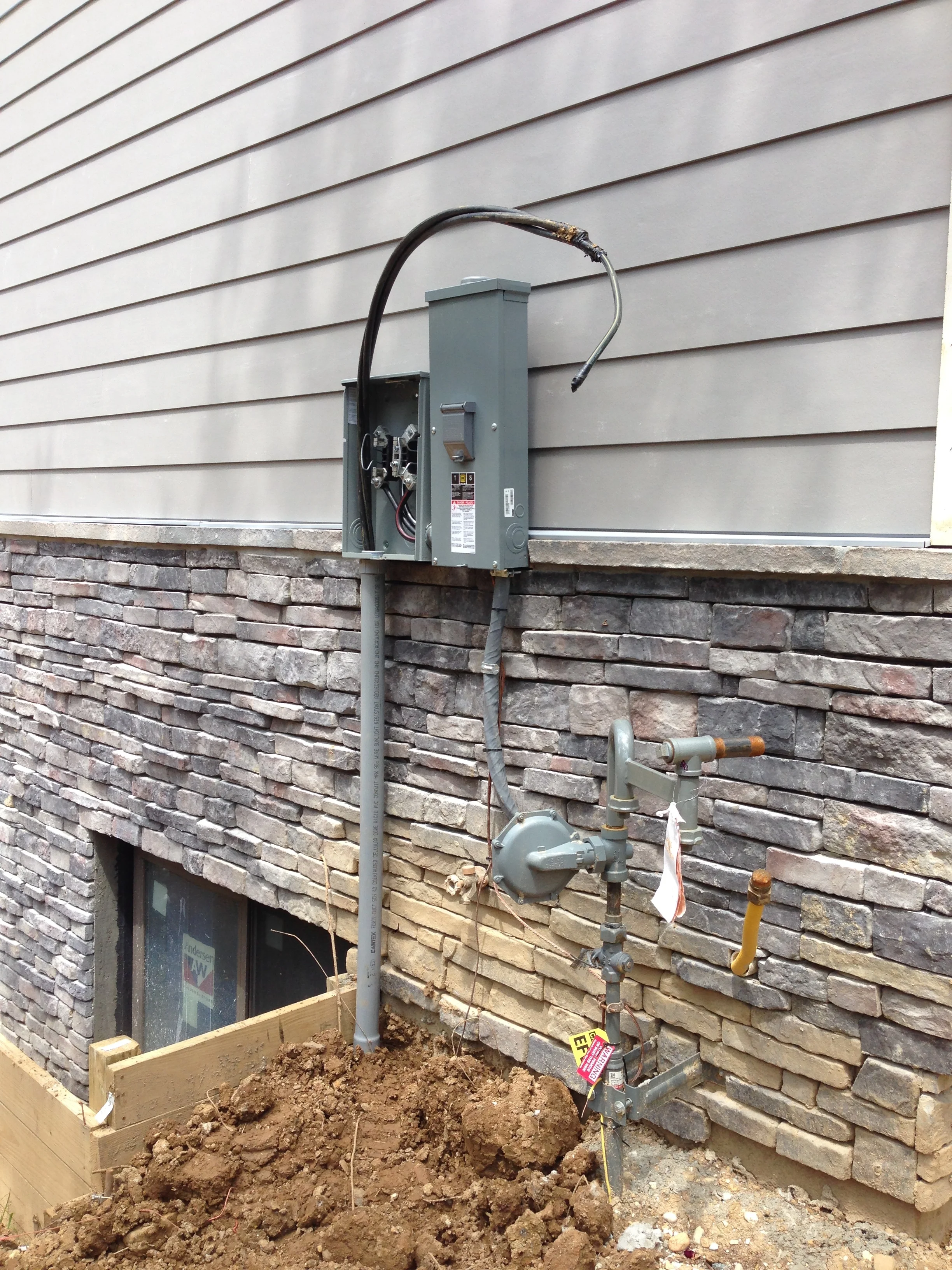 The electrical wiring is installed and we are ready for a meter!