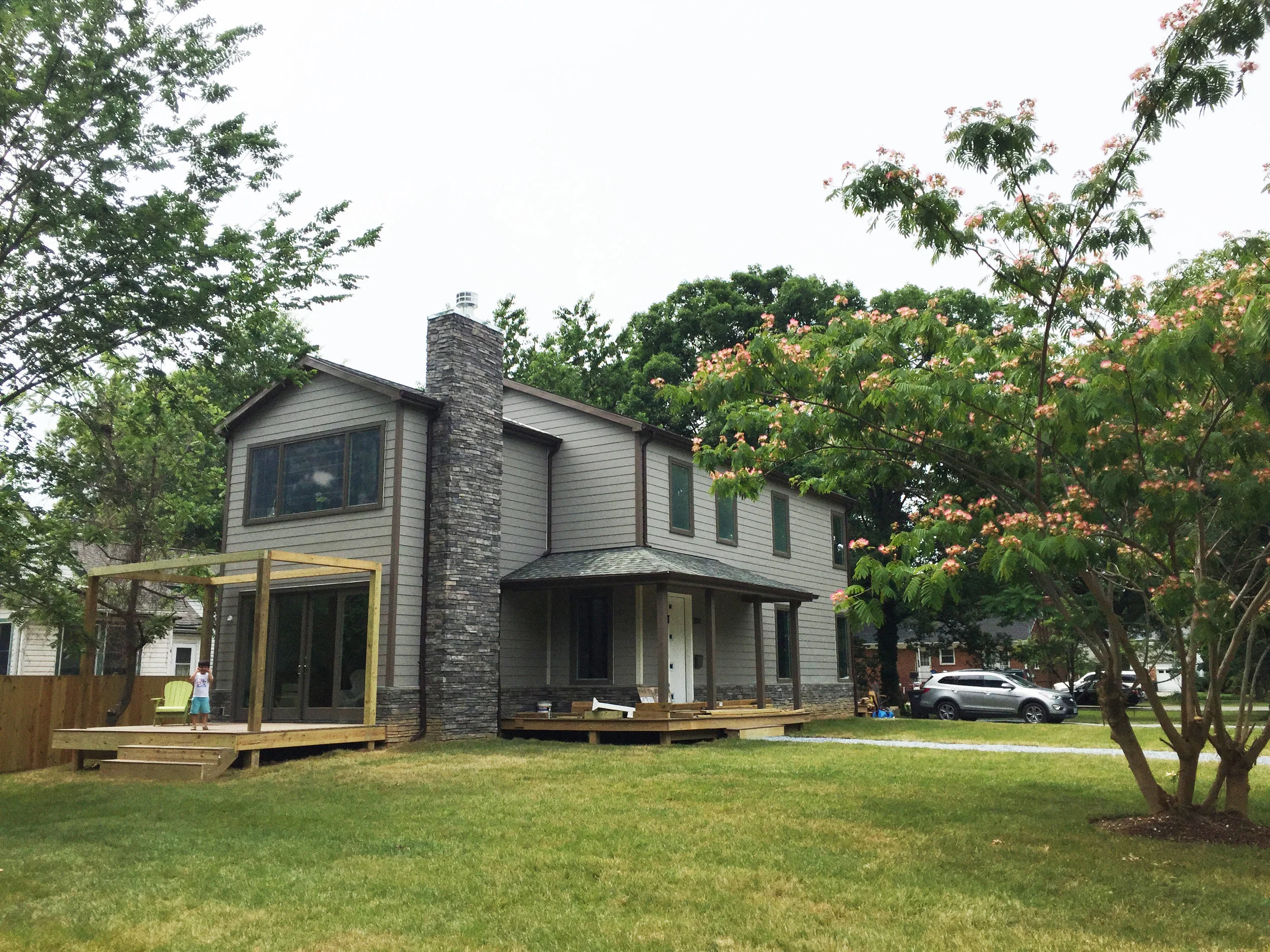 The house looking like a house!