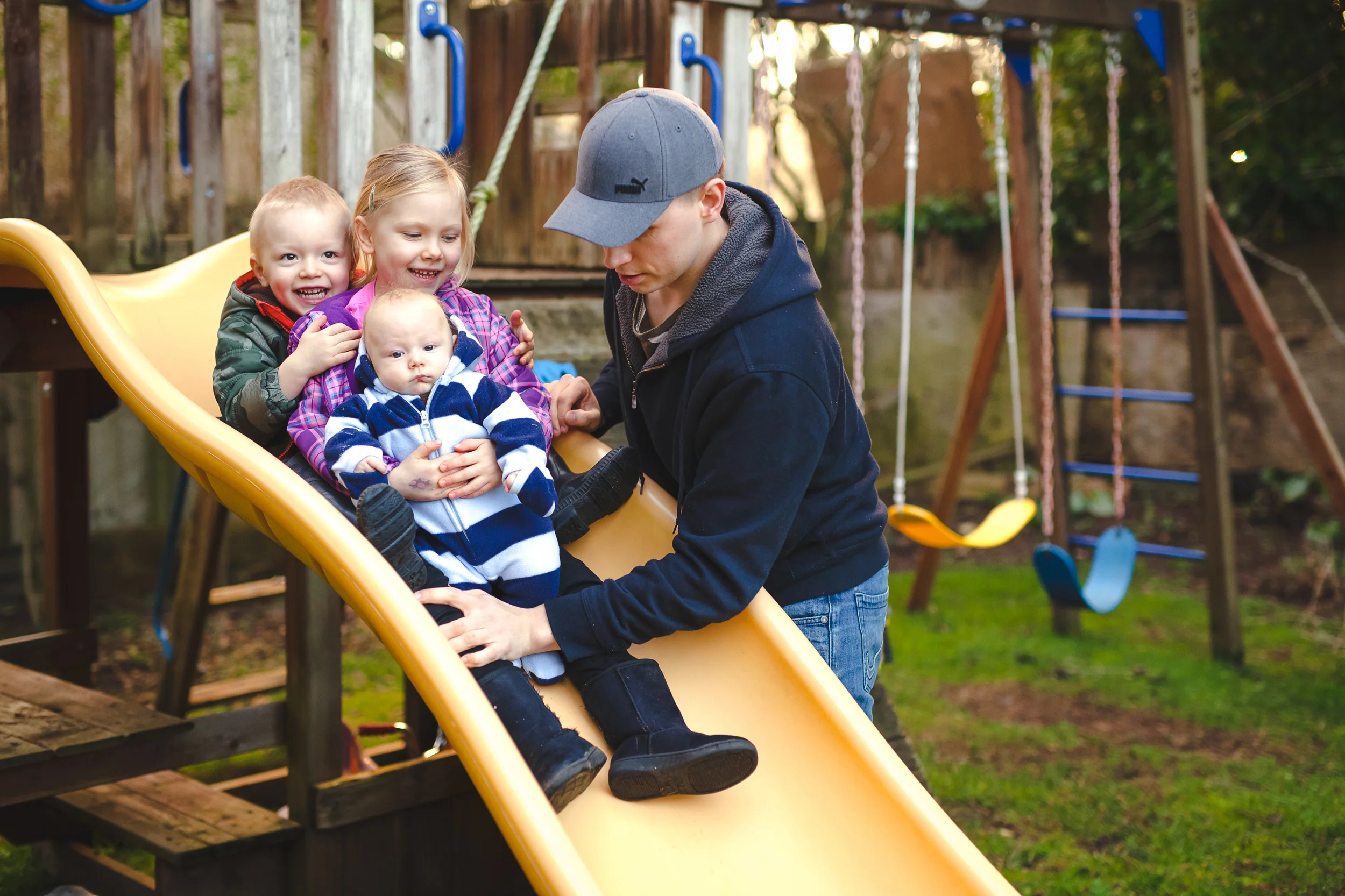  Backyard fun with dad 