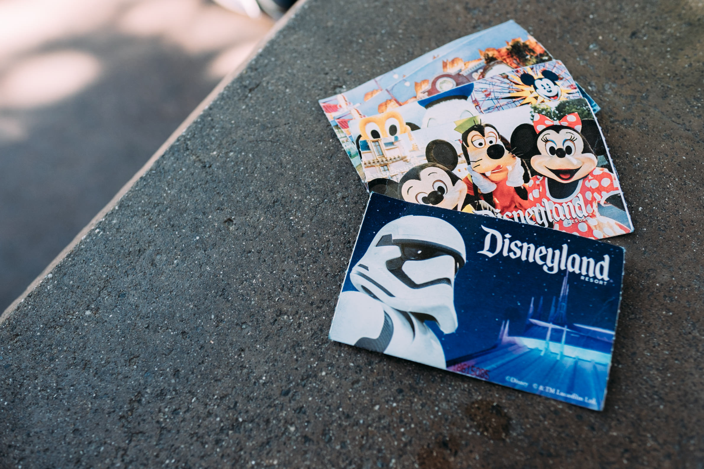 picture of physical disneyland tickets