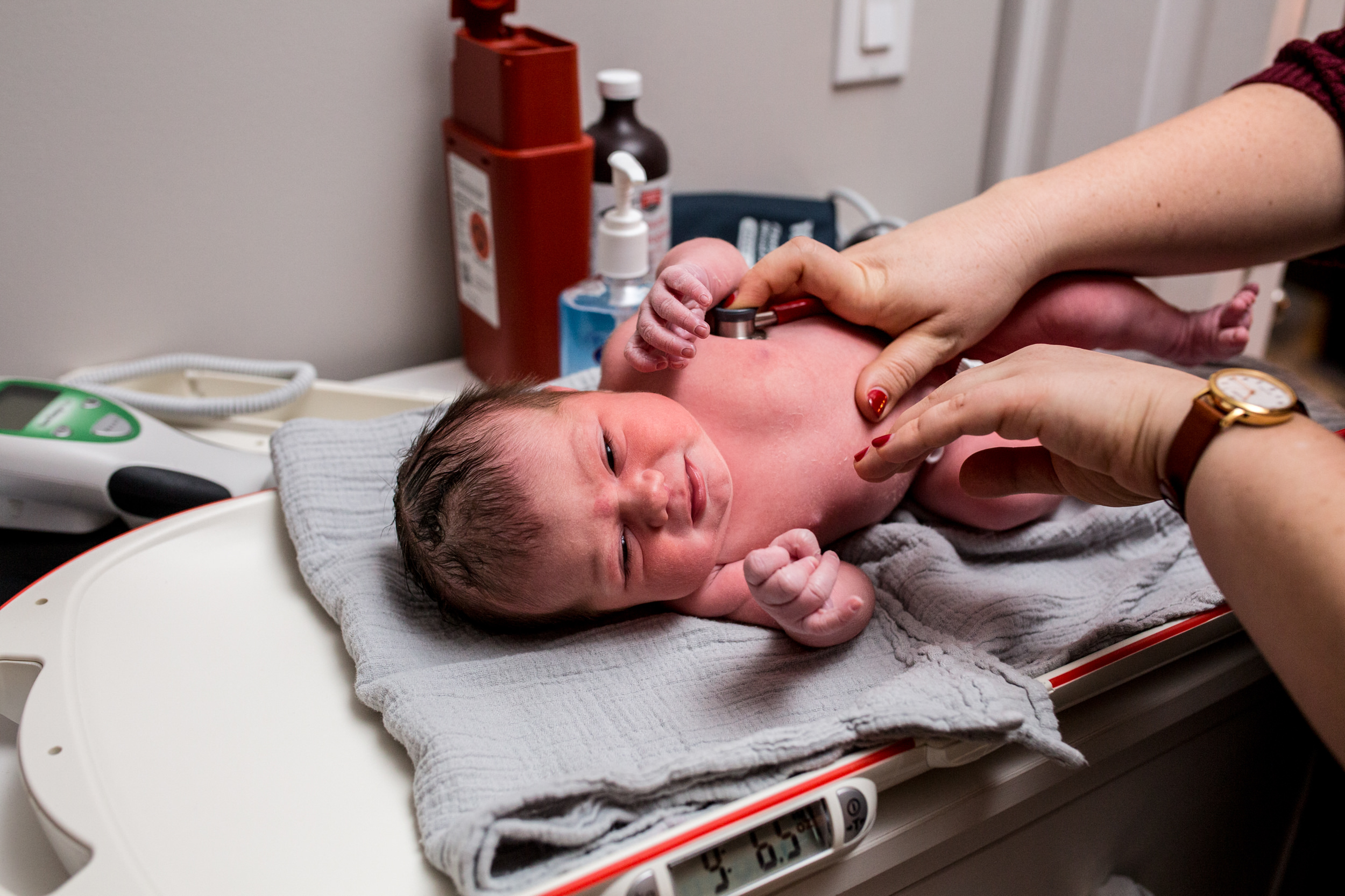 newborn exam after home birth