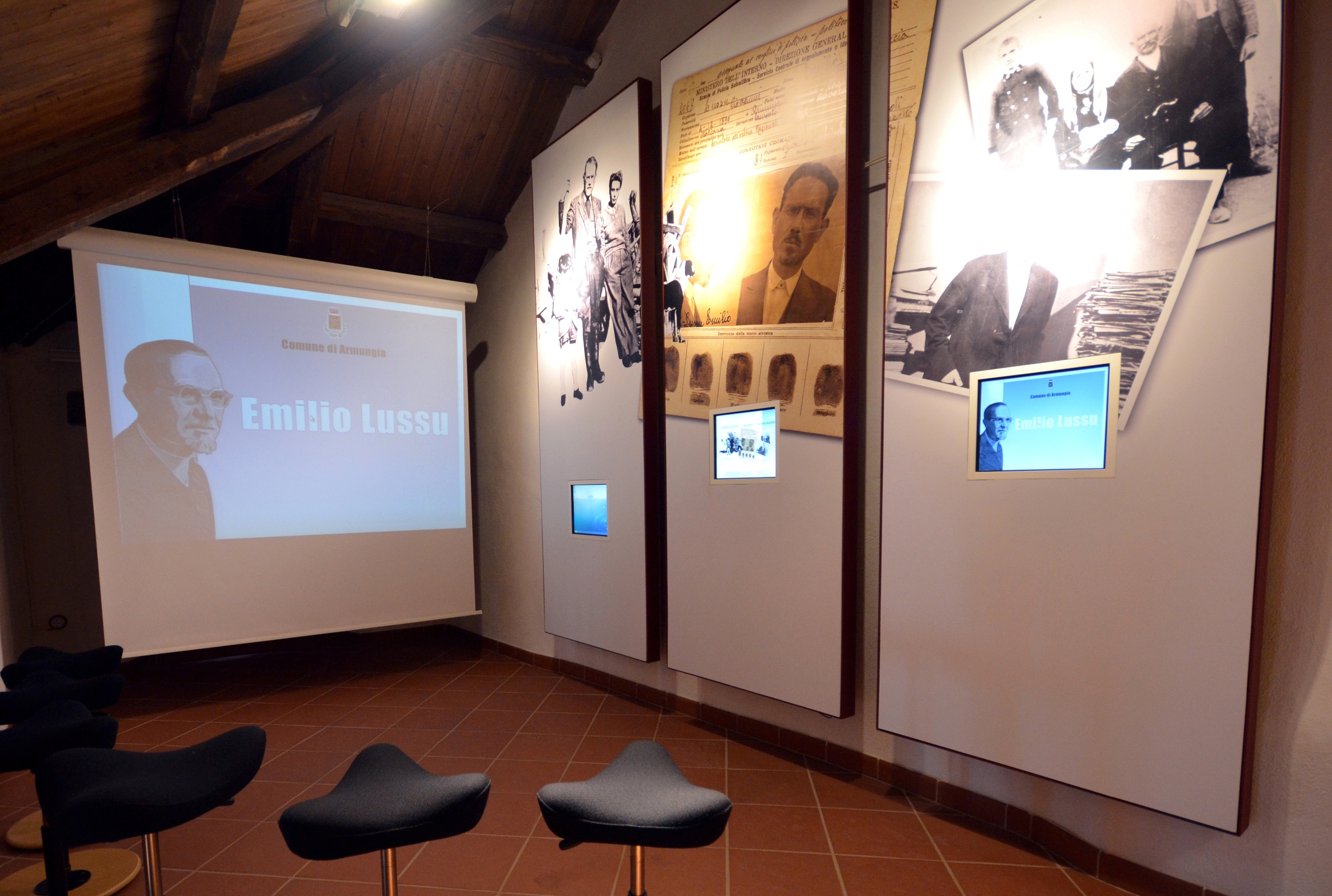 Museo Lussu. Sala multimediale.JPG