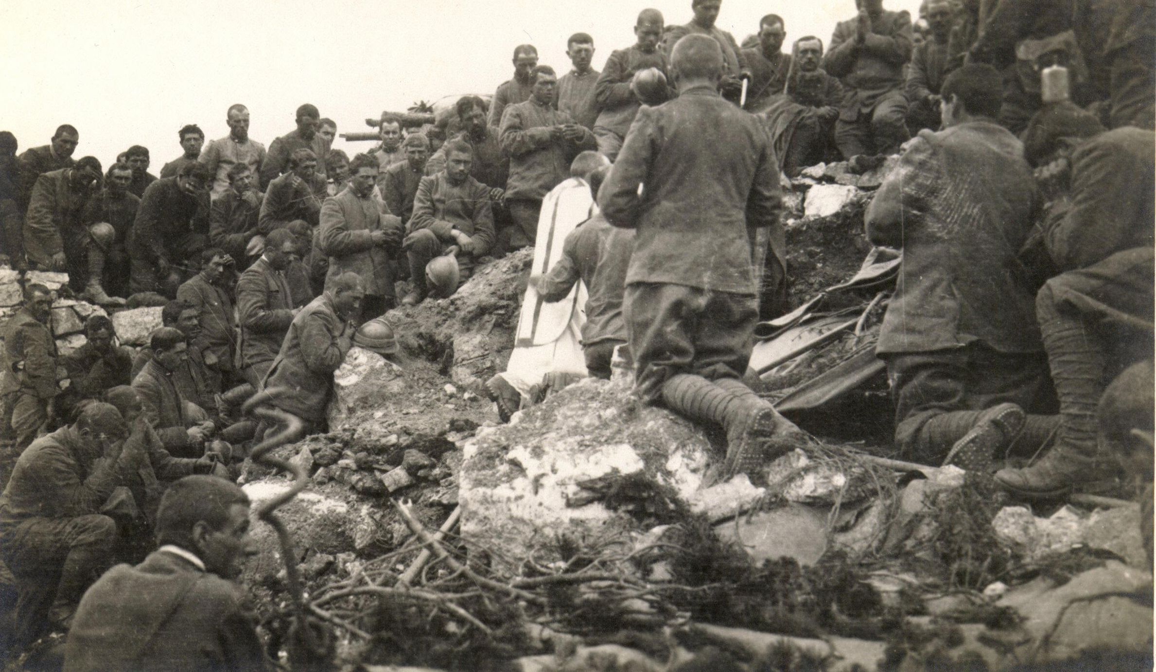 Messa sulle pendici dell'Ortigara - 1917