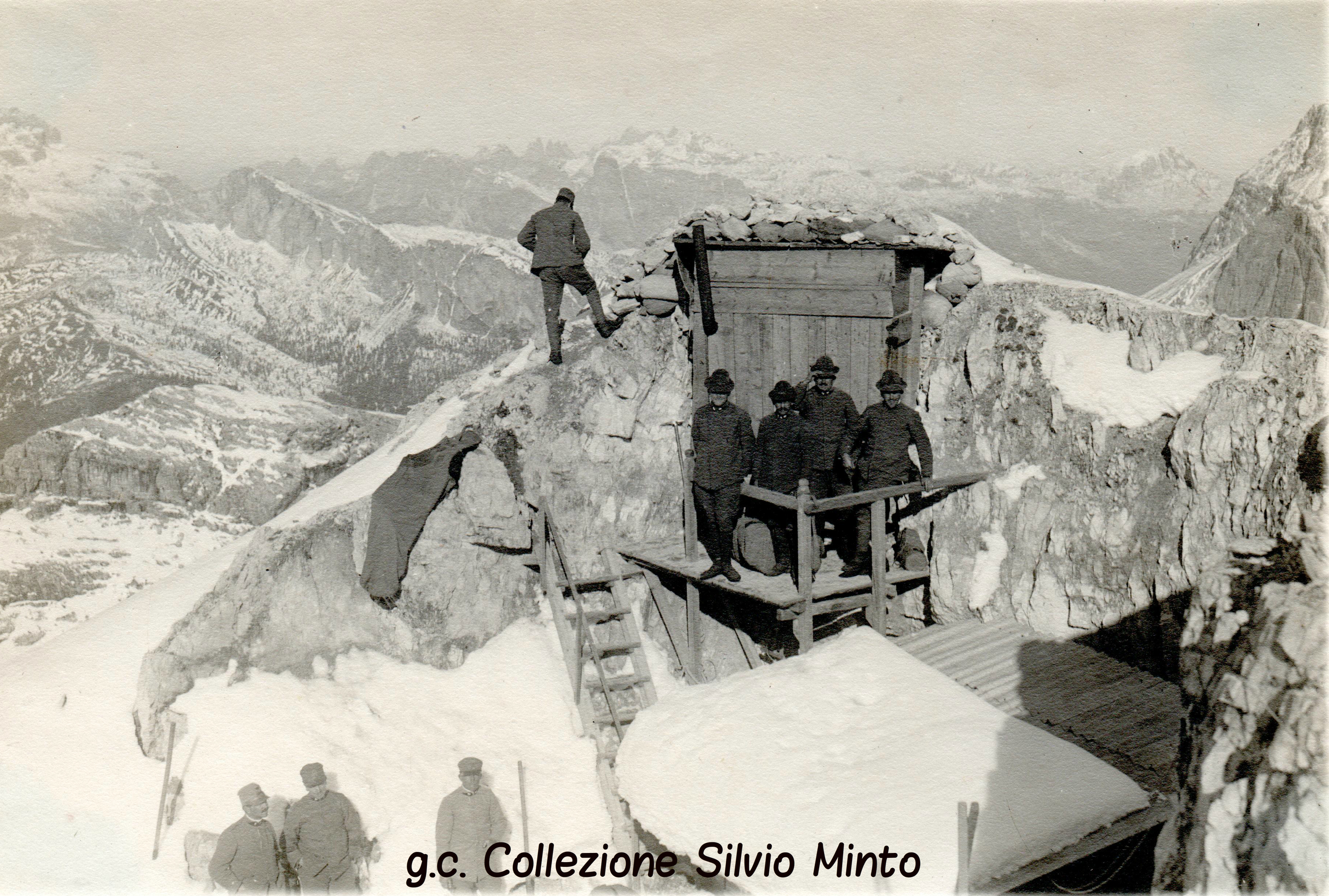 Fronte Dolomitico: posto di osservazione italiano sulla cima dell’Averau