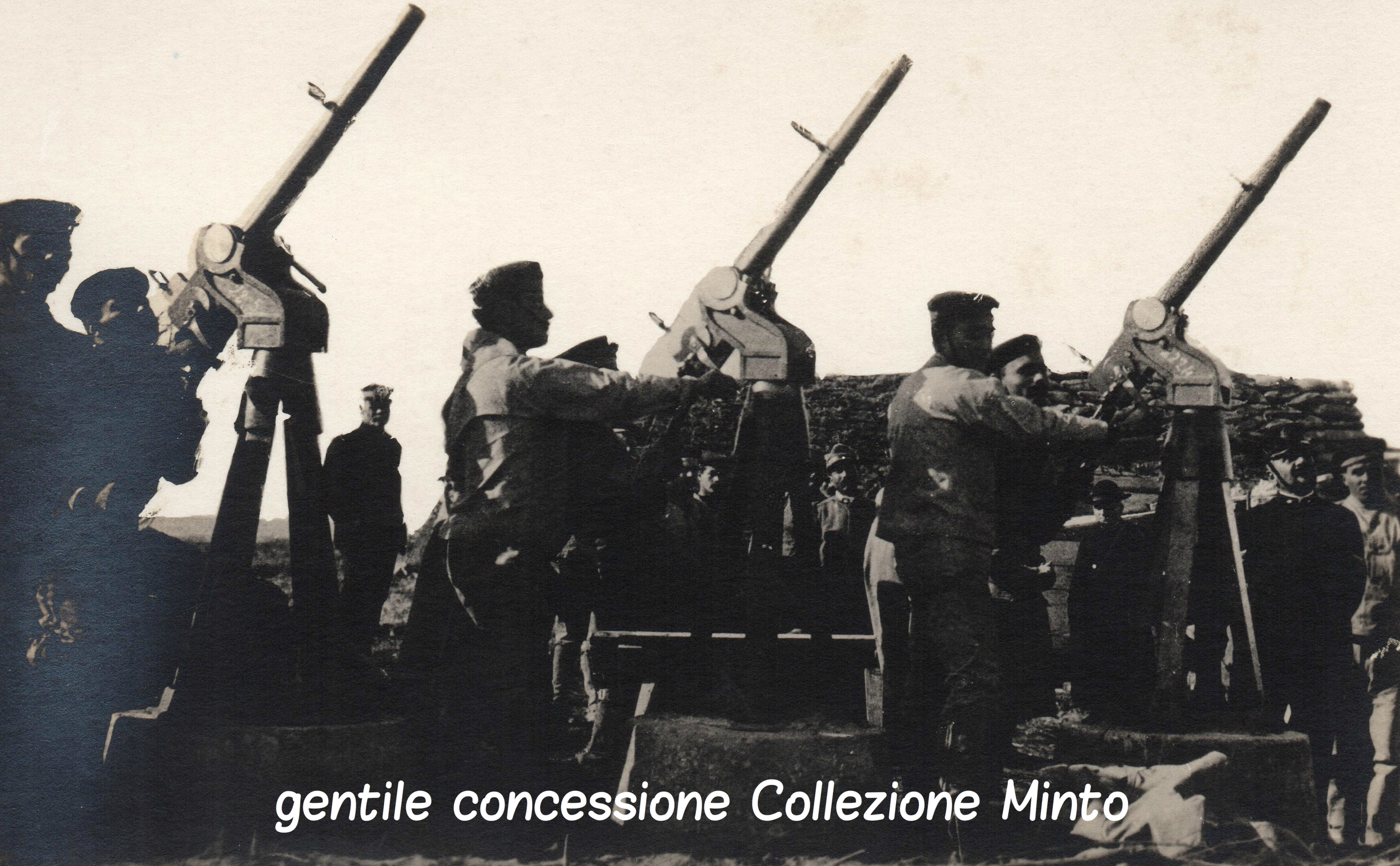 Postazione controaerea della Regia Marina predisposta per la difesa di Venezia