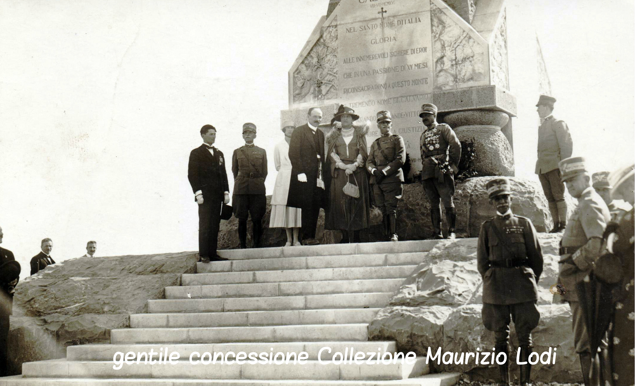 S.M. il Re e la Regina Elena sul Monte Calvario nel maggio del 1922