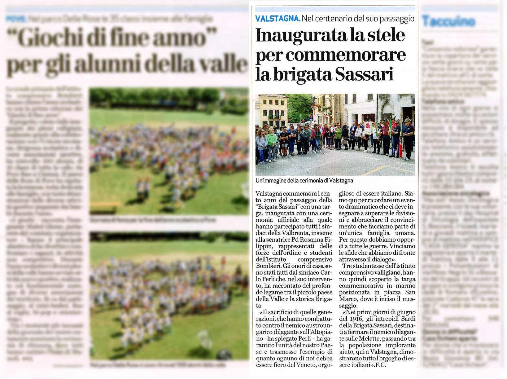 Da "Il Giornale di Vicenza" - giovedì 9 giugno 2016