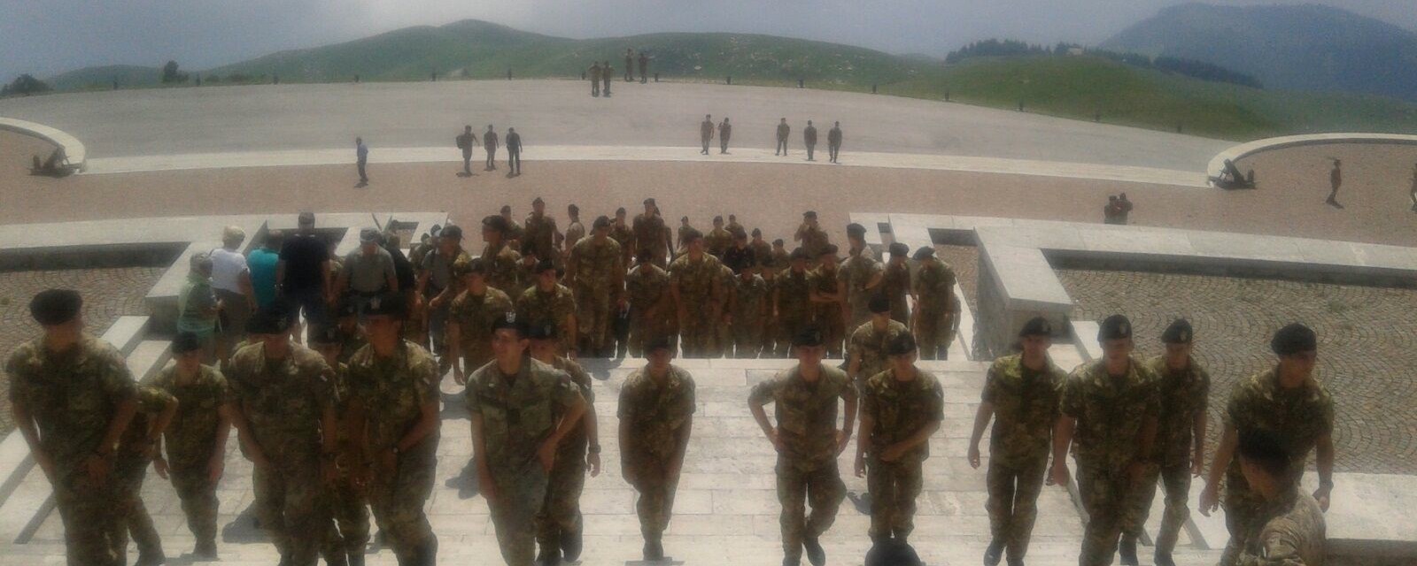 9 luglio 2016: gli Allievi Ufficiali dell'Accademia Militare di Modena in visita al Sacrario del Grappa