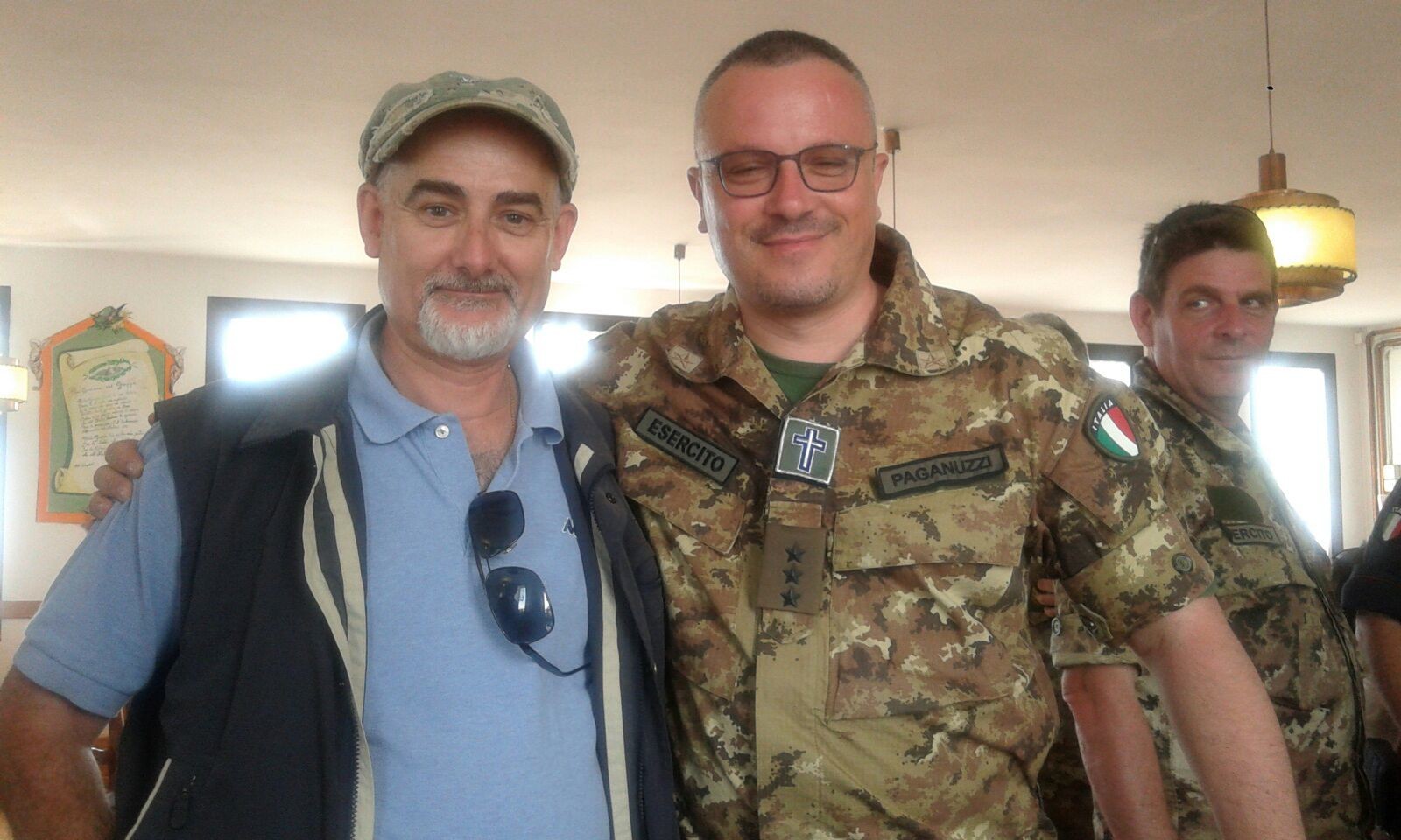 Ruggero Dal Molin e il Cappellano, Sig. Cap. Paganuzzi