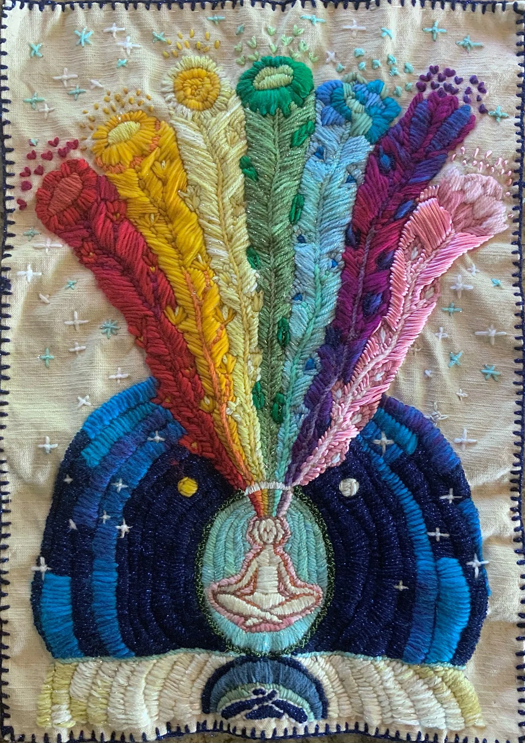 Seven rays of enfoldment with the divine light