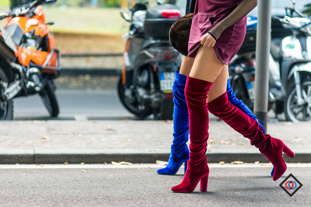 AQUAZZURA boots duo on CAROLINE VREELAND and SHEA MARIE