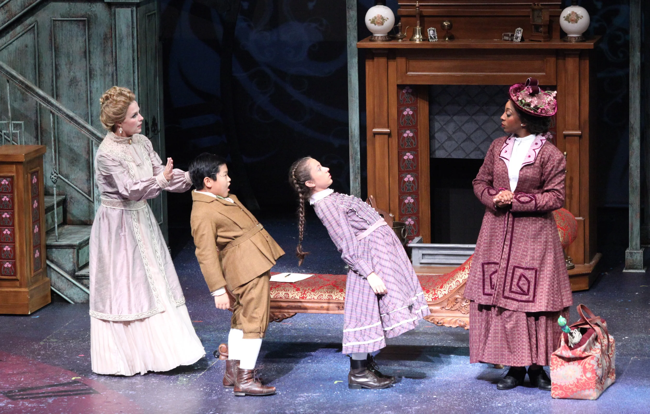 Mrs. Banks, Michael, Jane and Mary 