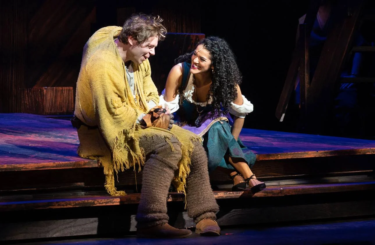 Nate Hackman and Kalyn West as Quasimodo and Esmeralda