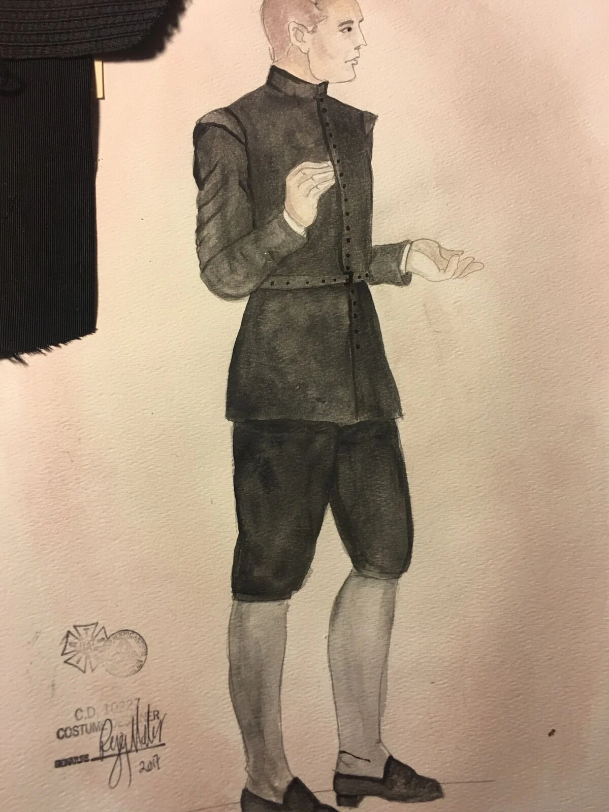 Sketch for Young Frollo
