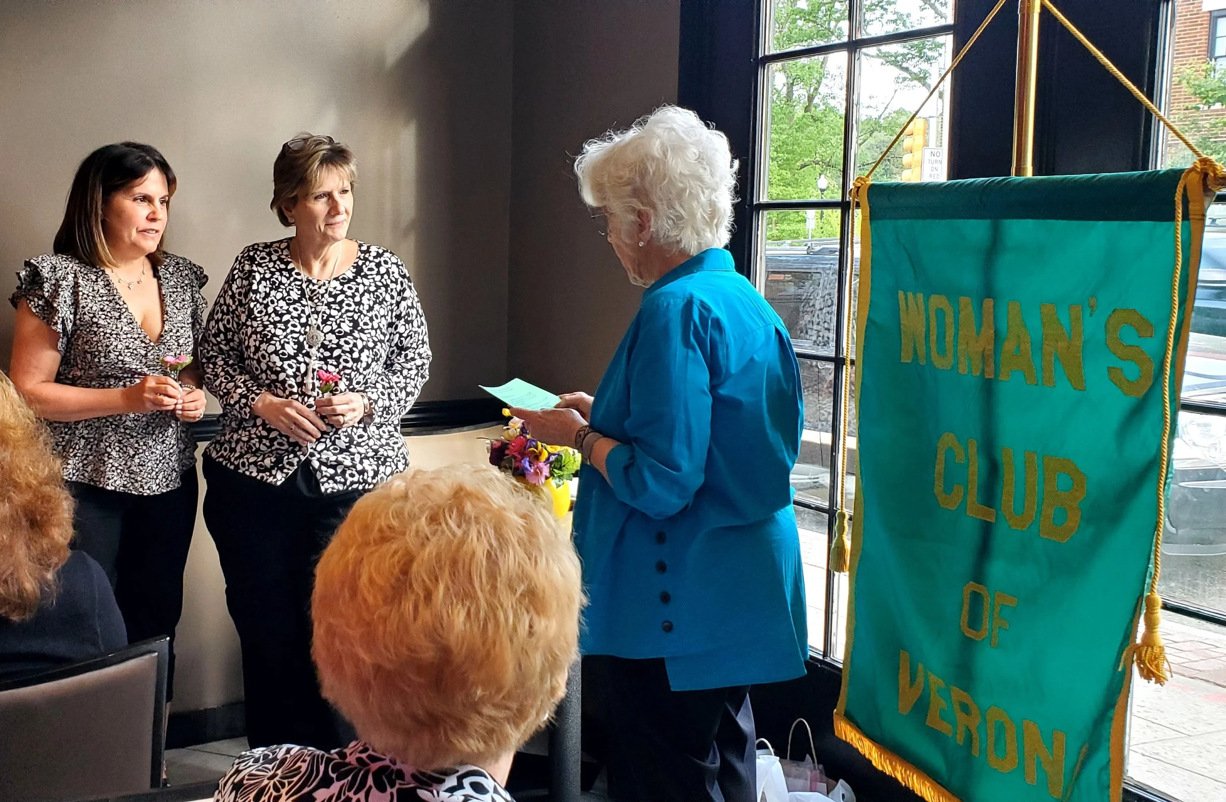  Linnea Mathers installing 2 new members. May 16, 2023 